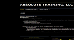 Desktop Screenshot of absolutetrainingllc.com